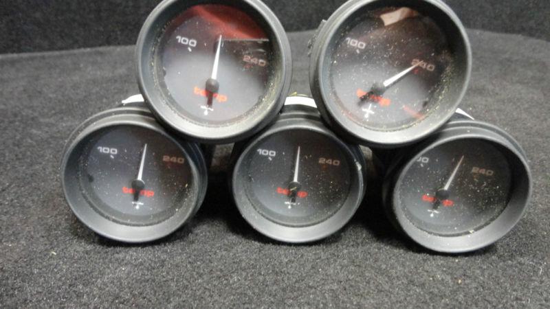 Lot of (5):temperature gauges 2" #940324 #0940324 omc/johnson/evinrude boat #1