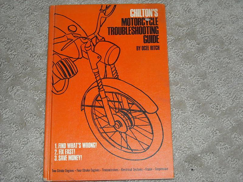 Vintaeg 1967 chilton's motorcycle troubleshooting guide repair manual book ritch