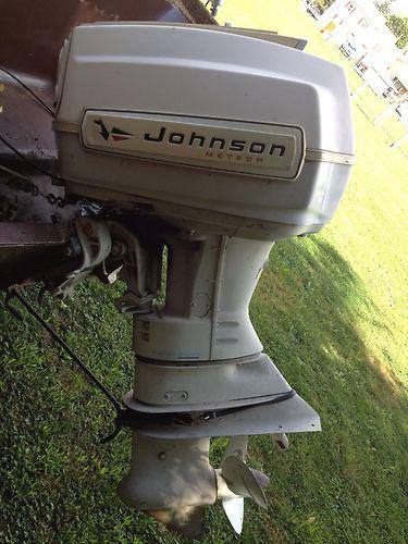  1966 vintage johnson golden meteor outboard motor 100hp w/ controls clean lqqk