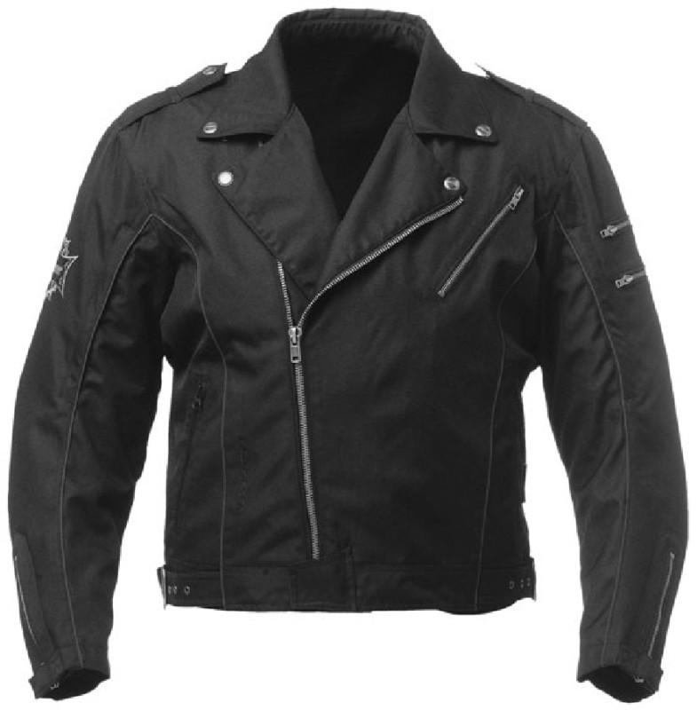Pokerun drifter 2.0 mens black xl textile motorcycle riding jacket