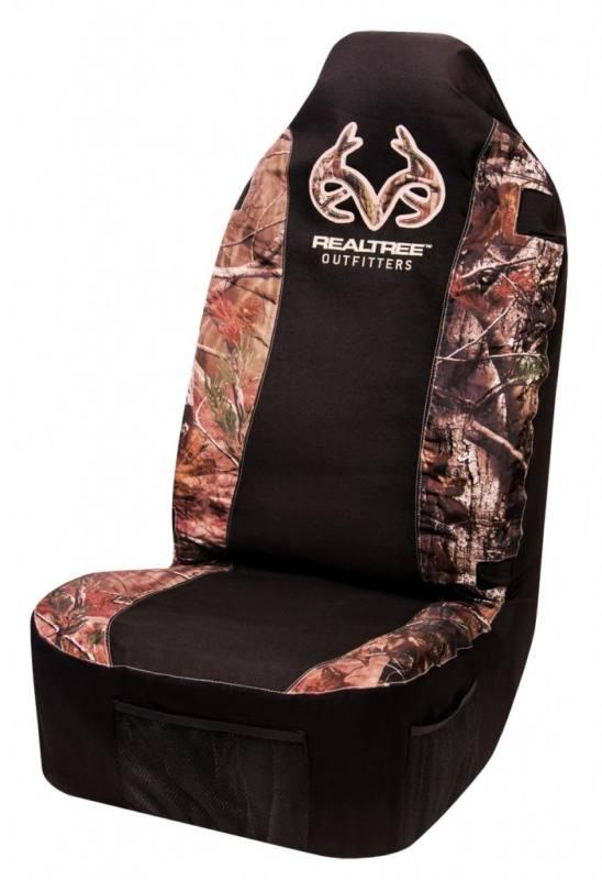 Realtree camouflage universal bucket seat cover, in realtree ap camo