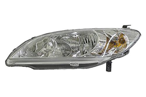 Replace ho2502121 - 04-05 honda civic si front lh headlight assembly