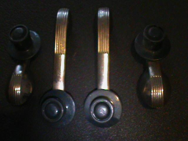 Hudson interior window crank handles 2 small 2 larger blue in color nice l@@k!!!