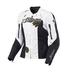 Scorpion women's kingdom jacket black/white size medium