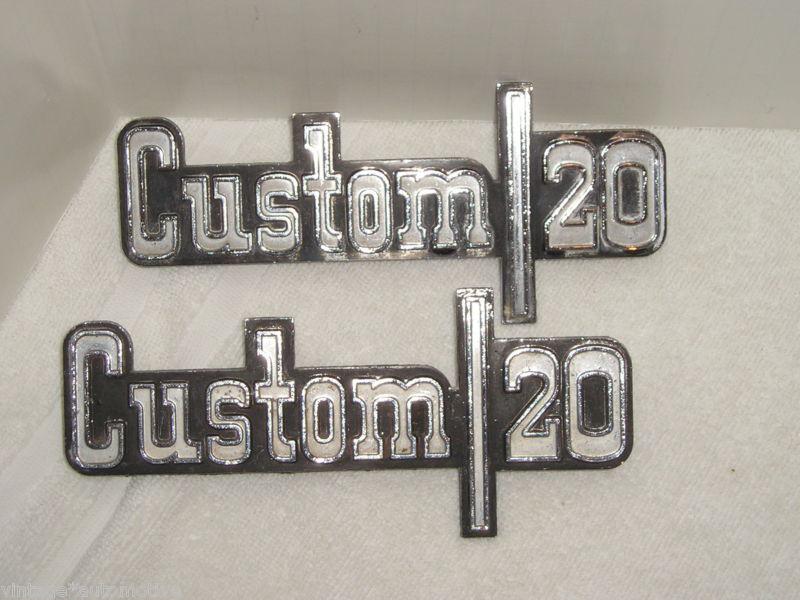 Chevrolet custom 20 emblems badge trim ornament script truck pickup gm 6273124