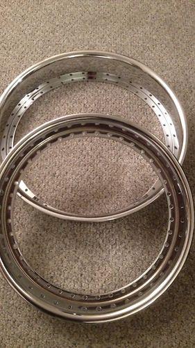 21x2.5 outer lip barrel chrome replacement fits 3 piece wheels 40 hole