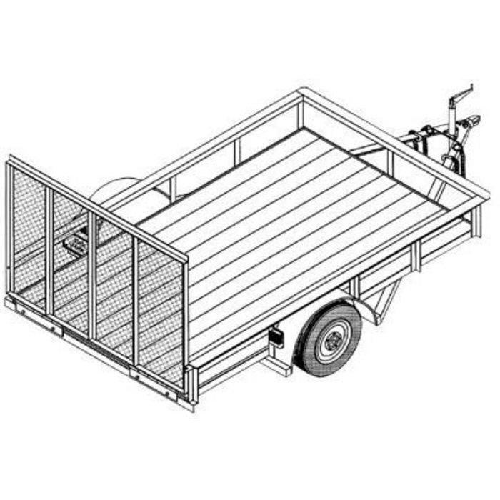 Northern utility trailer blueprints model# t1108