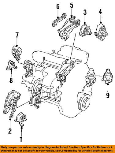 Honda oem 50840sv4000 engine torque strut mount-front mount