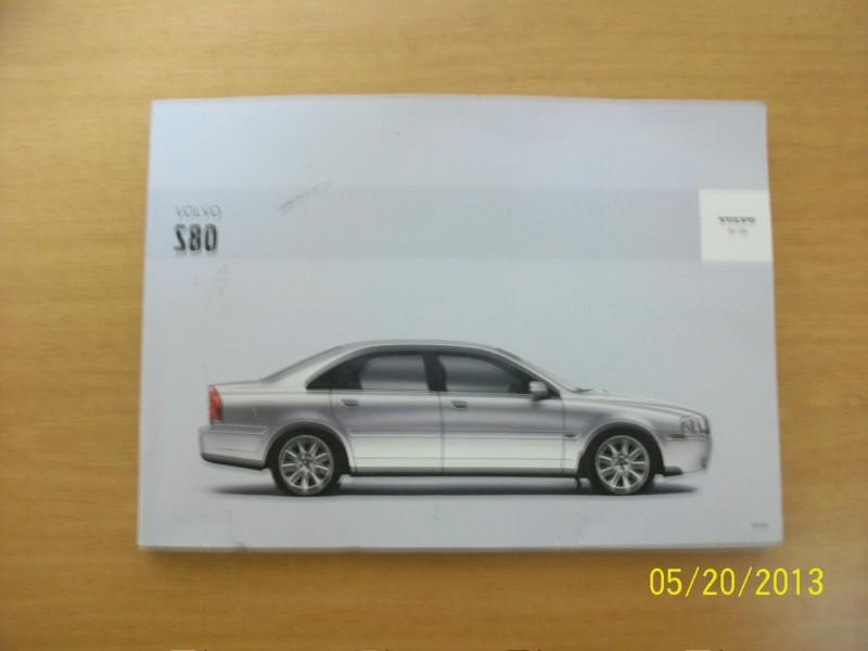 2005  volvo s80   owners manual