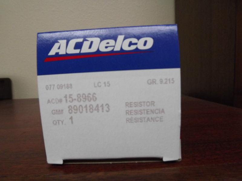 Acdelco heater blower resistor
