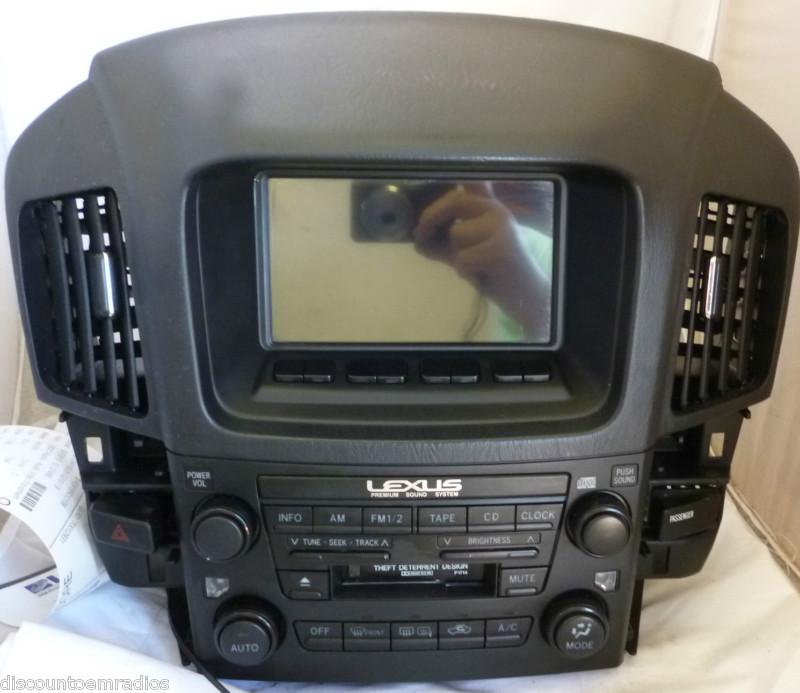 99-03 lexus rx300 radio cassette player with monitor 86120-48050 * black