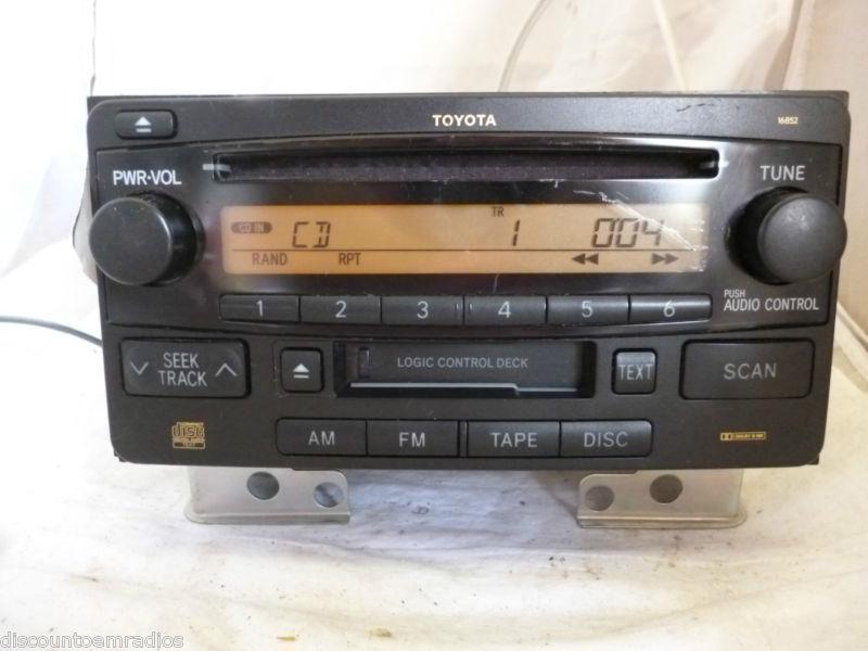 03-06 toyota 4-runner highlander rav4 celica radio cd cassette 16852 *