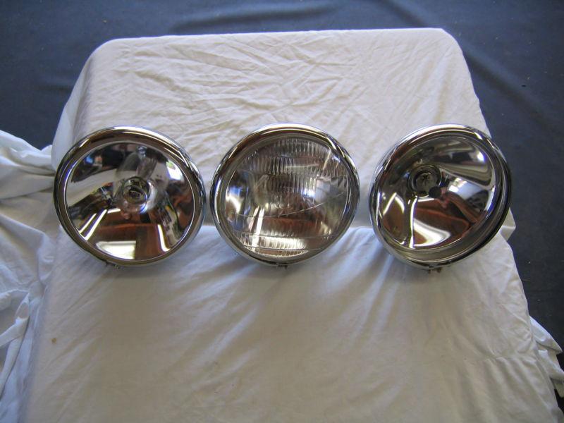 ( price reduced)harley davidson  6 1/2" custom headlights    parts lot
