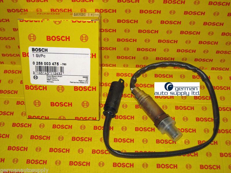 Bmw oxygen sensor - bosch - 0258003475 / 13475 - new oem o2 w/ connector
