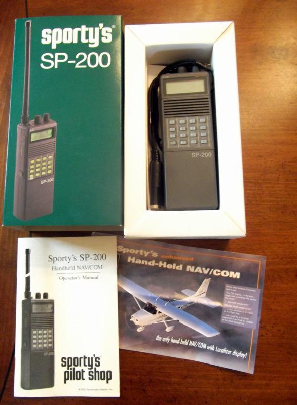 Sporty's sp-200 nav/com transceiver aviation radio rarely used in original box