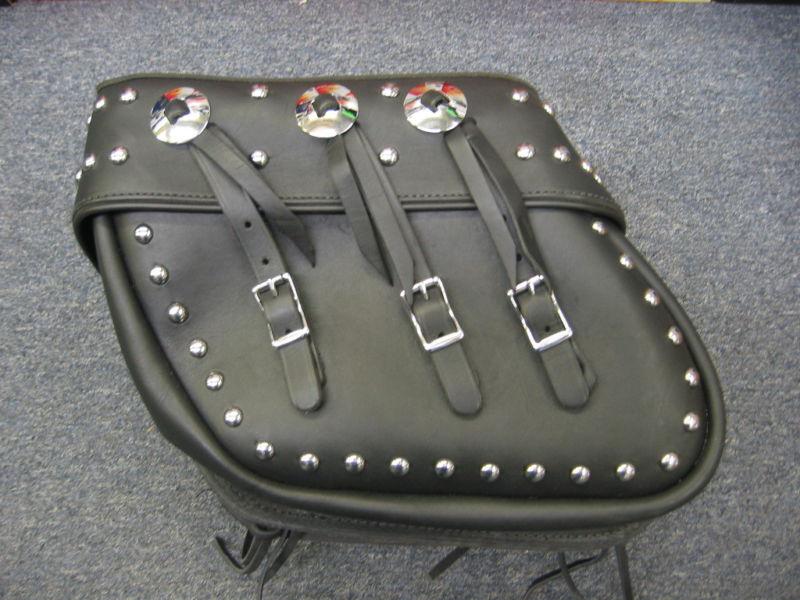 Kawasaki frontier studded saddlebags with conchos k53000-120c