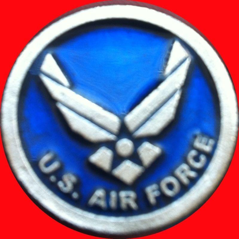 Usaf air force wings license plate windshield bolt krommet loose  - new