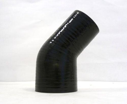 Obx 45 degree silicone elbow reducer 3.5"-4" black hose