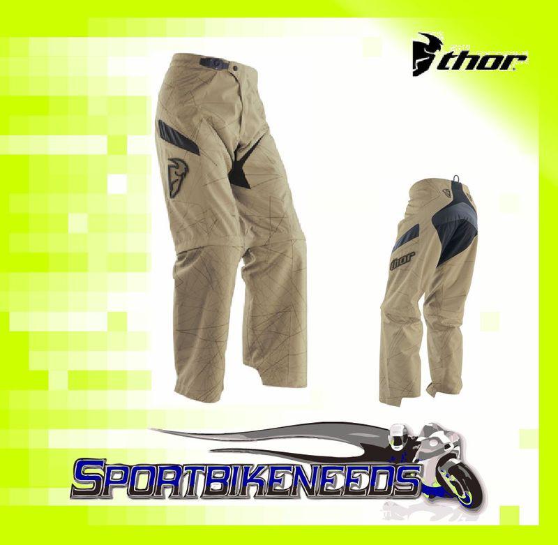 Thor 2012 static gear pants khaki tan motocross size 34