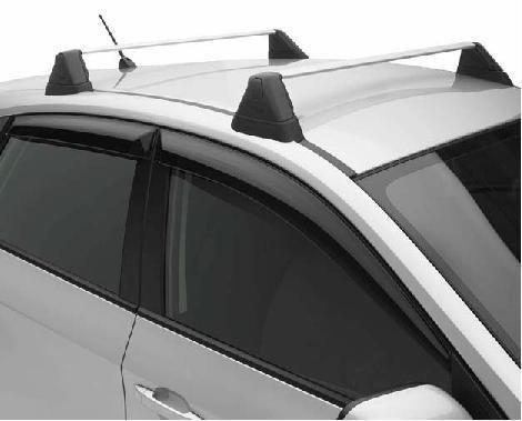 Oem subaru accessory side window air deflectors - set