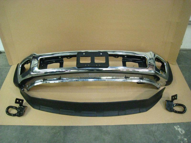Chrome front bumper 2011-2013 ford sd f450/ f550 takeoff factory super duty #2