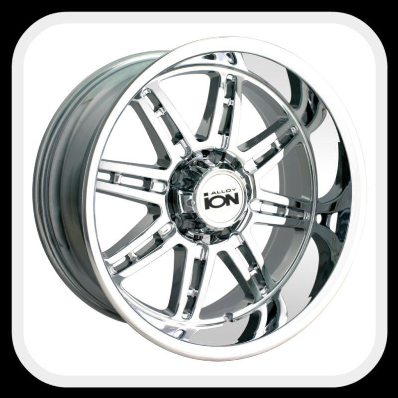 Ion alloys style 183 wheels rims 20x9, 6x5.5" chrome plated +30