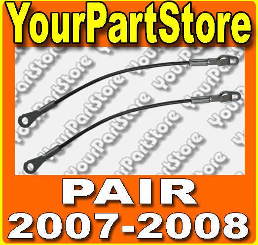 07-08 chevy silverado gmc truck tailgate cables pair