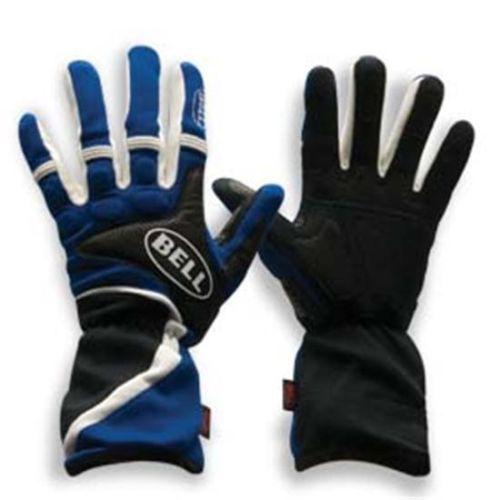 New bell f1 style formula fx racing/driving gloves, red size large/l