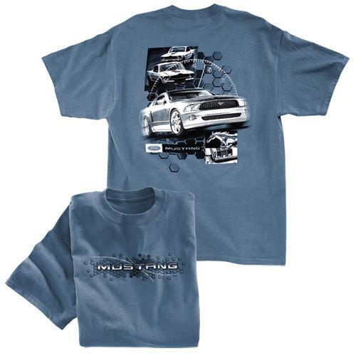 2005 2006 2007 2008 2009 ford mustang the road is calling m l or xl blue shirt!