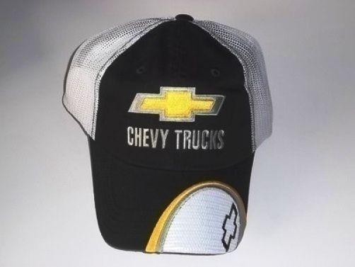 New black yellow white chevy trucks bowtie embroidered adjustable hat/cap