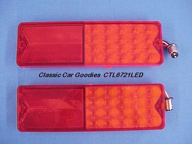 1970-1972 chevy truck led tail light inserts (2) 1971 blazer