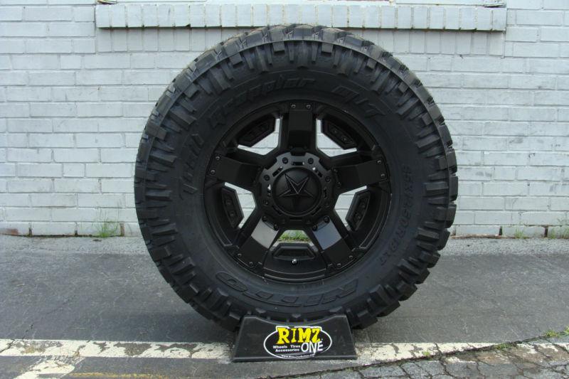 20" xd rockstar 2 rsii wheels black 35x12.50r20 nitto trail grappler tires 20x9