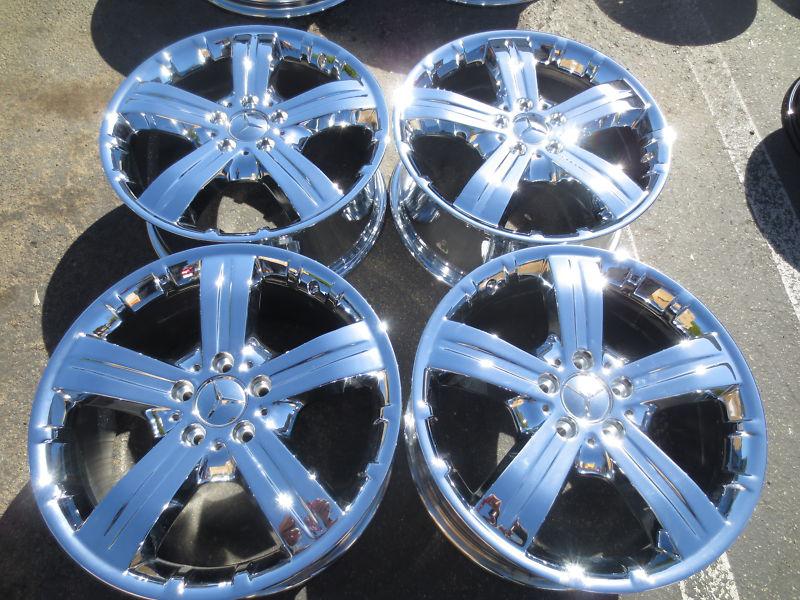 18" mercedes gl450 factory oem chrome wheels gl350 rl350 ml300 ml420