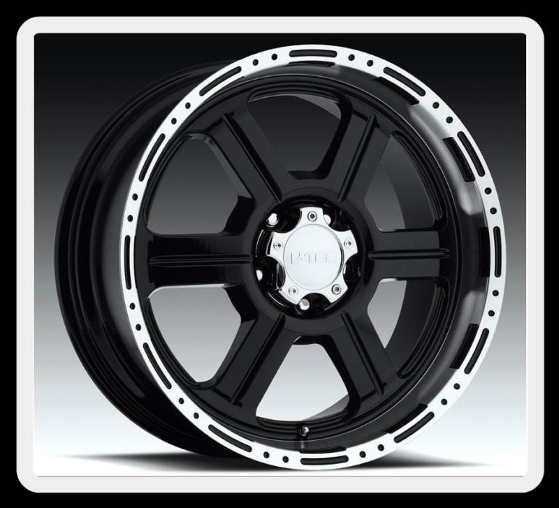 18" v-tec off-road 326 6x5.5 escalade avalanche yukon qx56 qx4 black wheels rims