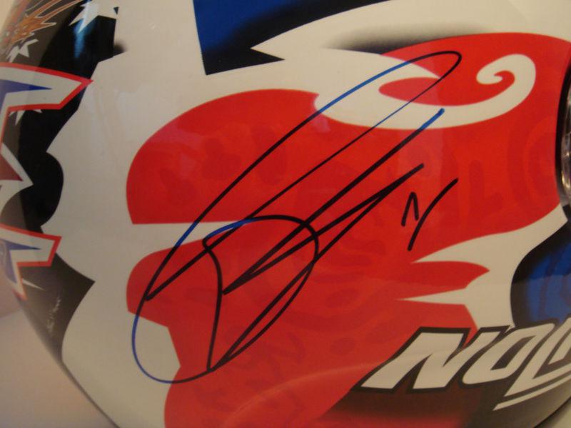 Casey stoner autographed nolan motogp helmet – brand new - ducati years