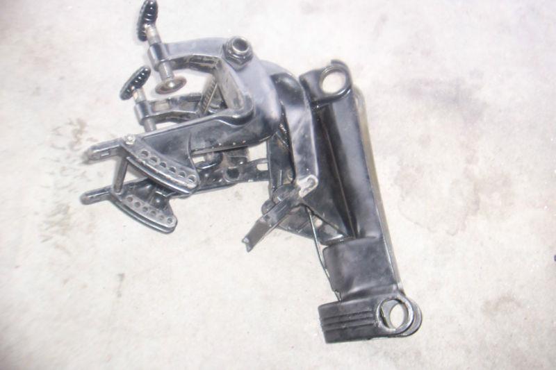 Transom clamp bracket for mercury 4.5 hp outboard.
