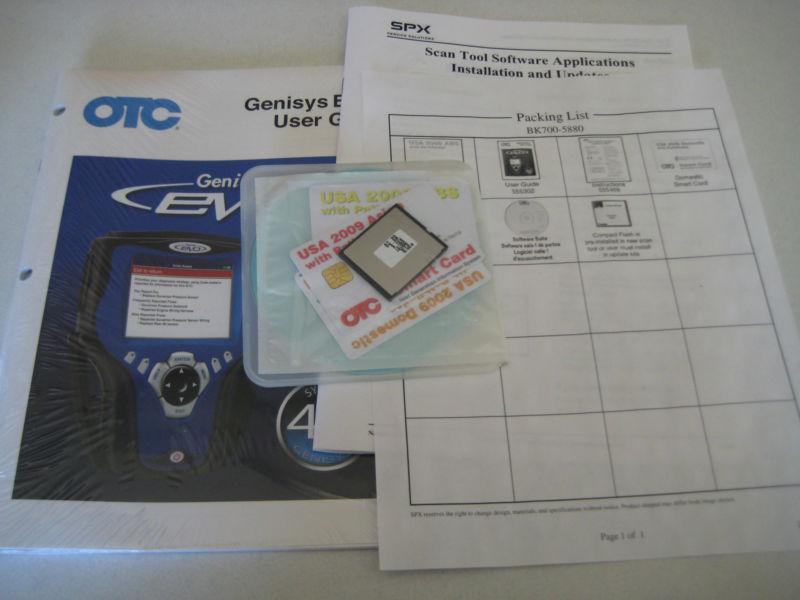 Otc genisys super bundle productivity kit  2009 asian/dom 2008 abs& mem card-new