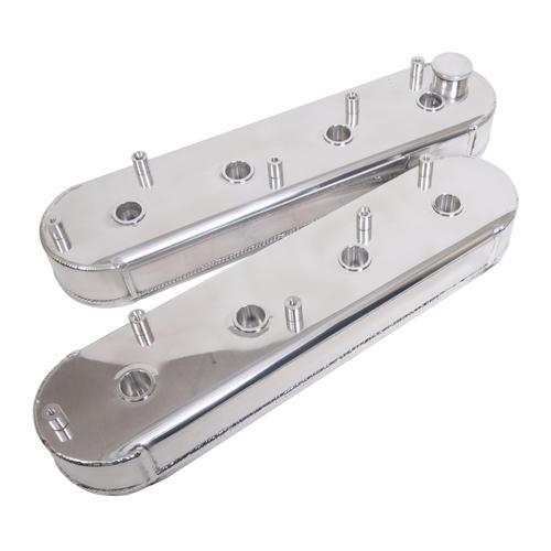 Summit racing fabricated aluminum valve covers 440340-p chevy ls v8 polished