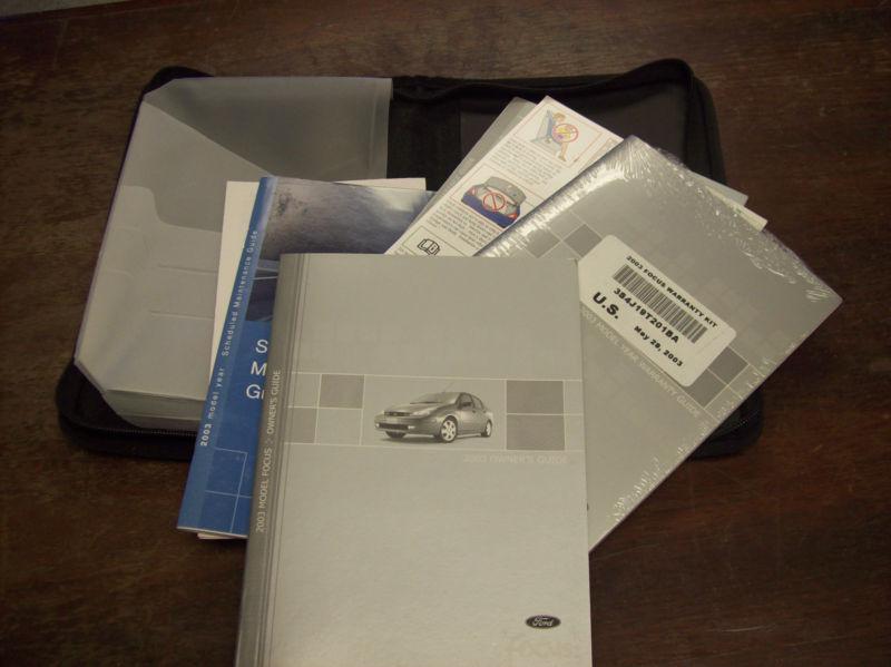 2003 ford focus owners manual  set in factory oem case