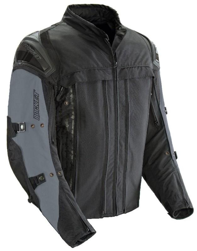 Joe rocket rasp 2.0 grey medium textile mesh motorcycle jacket md m