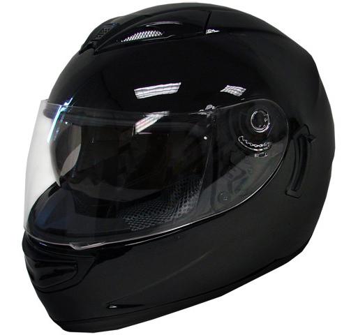 Smoke sun visor dual shield full face motorcycle street helmet black ~l/large