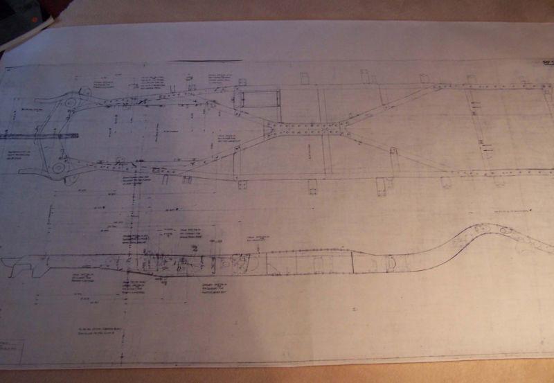 Rolls royce silver wraith rh  chassis drawing third angle projection