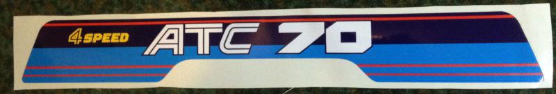 1985 atc 70 4 speed rear fender decal graphic sticker atv trx atc70
