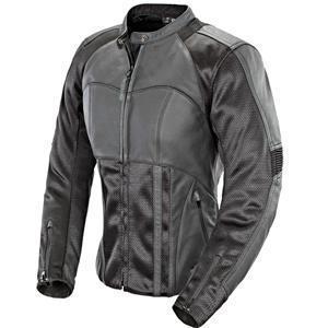 New joe rocket womens radar leather motorcycle jacket, black, xs