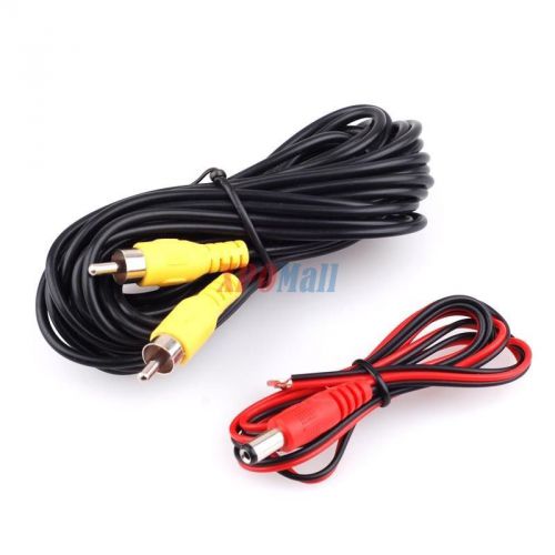 19 feet rever rear view parking camera rca video av cable w/ detection wire kit
