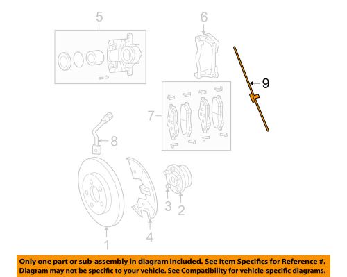 Chrysler oem anti-lock brakes-front speed sensor 4721561ae