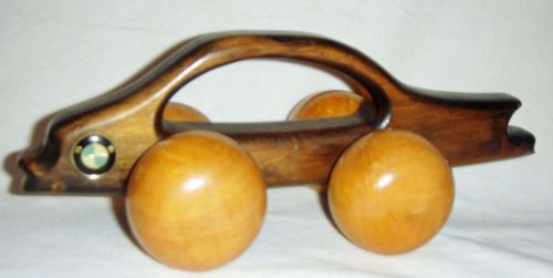 Rare unique vintage bmw car wooden personal hand held massager father&#039;s day gift