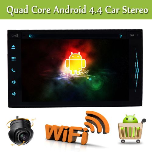 Android 4.4 os 7&#034; car radio dvd gps navigation subwoofer wifi screen mirror cam