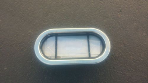 Marine boat hatch oval window lid door glass 15x8 inches