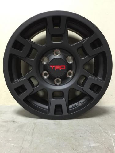 Toyota tacoma 2005-2016 (4) 17&#039; matte black alloy wheels oem ptr20-35110-bk